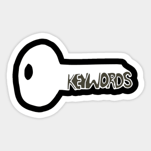 keywords Sticker